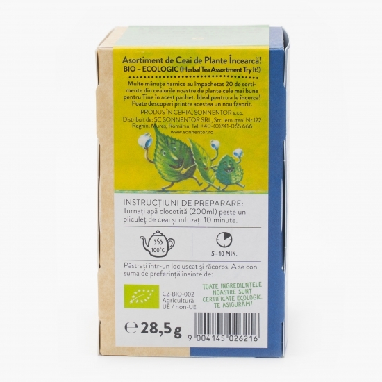 Ceai asortiment plante eco 20 plicuri