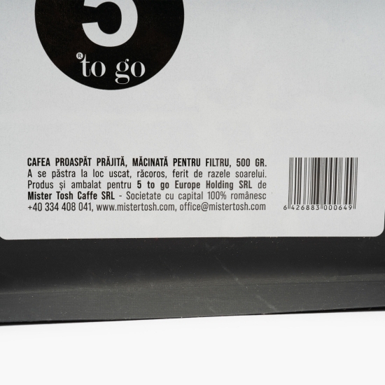 Cafea proaspăt prăjită, măcinată pentru filtru 500g