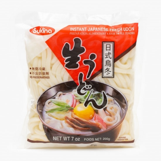Tăiței proaspeți instant japonezi pentru Udon 200g