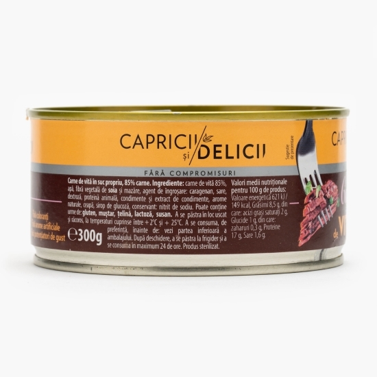 Carne de vită în suc propriu 300g