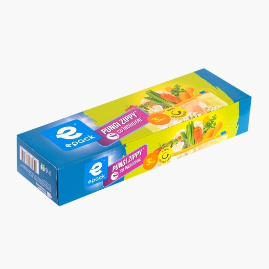 Pungi zippy cu închidere 3l 10 buc