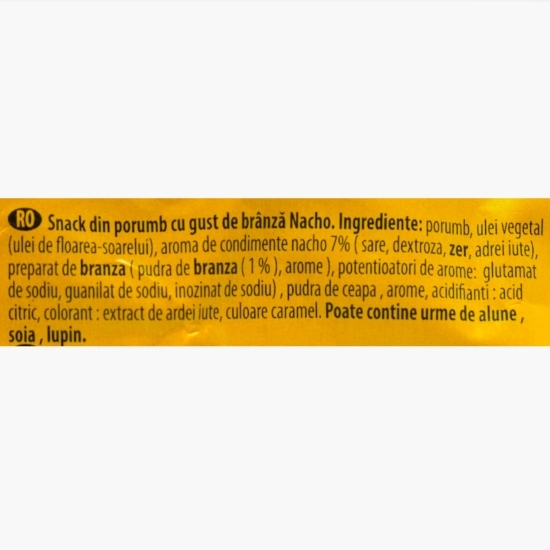 Snack Tortilla Chips din porumb cu gust de brânză Nacho Cheese 85g