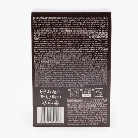 Ciocolată caldă Classic, plicuri 10x25g
