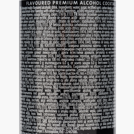 Băutură alcoolică Mojito, 5%, 0.33l