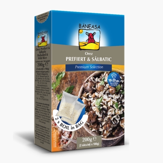 Orez prefiert sălbatic, 2 săculeți x 100g