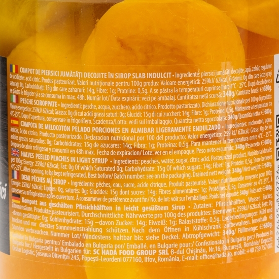 Compot de piersici 680g