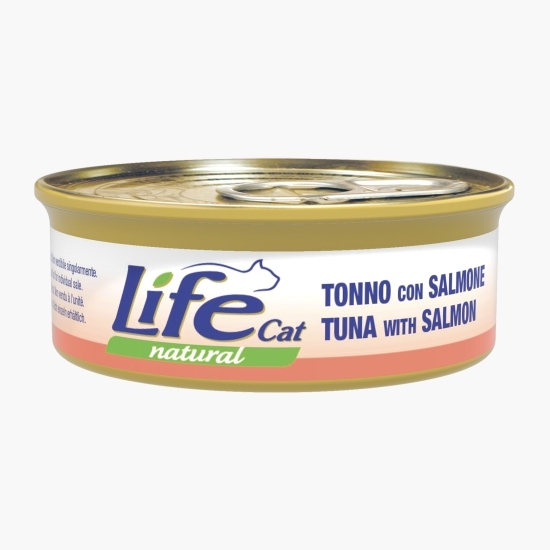 Conserve pentru pisici, cu ton și somon, 6x50g