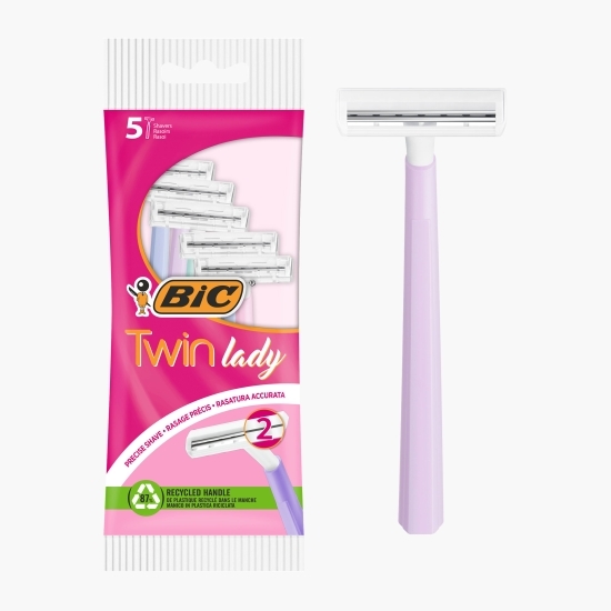 Aparat de ras pentru femei Twin Lady 2 lame, 5 buc
