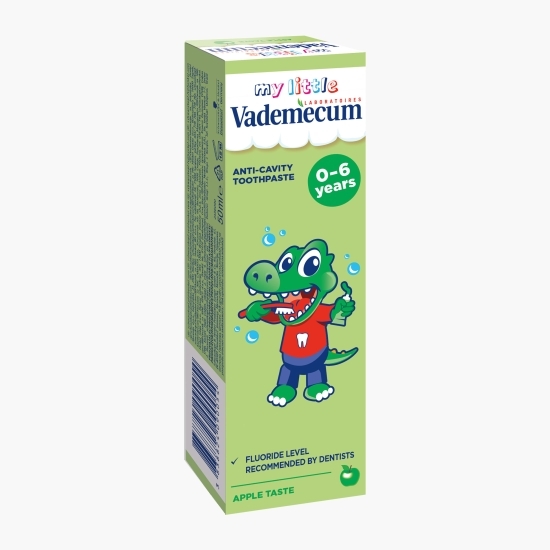 Pastă de dinți pentru copii, cu fluor, pentru dinți de lapte, 0-6 ani, My Little 50ml