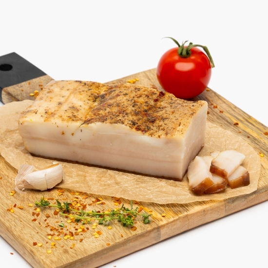 Slănină afumată din porc Mangalița 300g