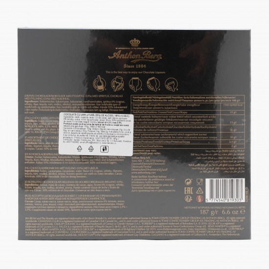 Praline Chocolate Liqueurs 187g (12 buc)