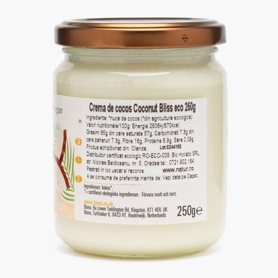 Cremă de cocos eco Coconut Bliss 250g
