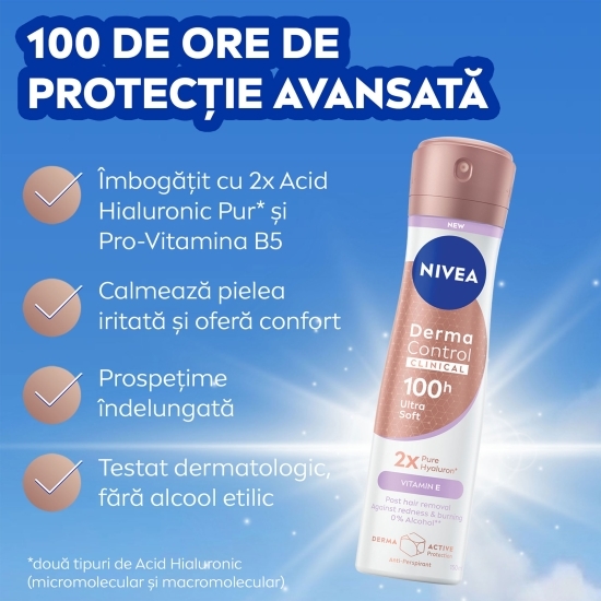 Deodorant antiperspirant spray Derma Control Clinical Ultra Soft 150ml