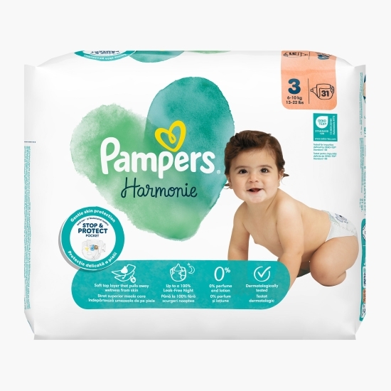 Scutece Harmonie mărimea 3, 6-10kg, 31 buc