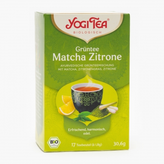 Ceai eco verde, matcha, lemongrass și lime 17 plicuri