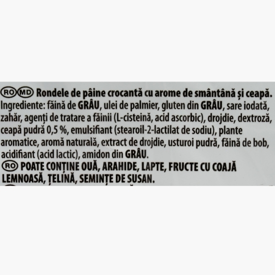 Rondele Bake Rolls cu smântână și ceapă 80g