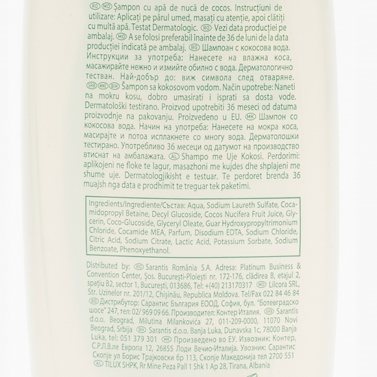 Șampon cu apă de nucă de cocos Hydra Pure 400ml 