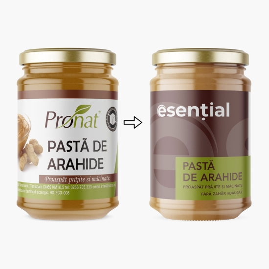 Cremă de arahide, fără zahăr adăugat 300g