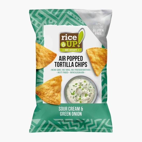 Chipsuri tortilla cu aromă de smântână și ceapă verde 60g