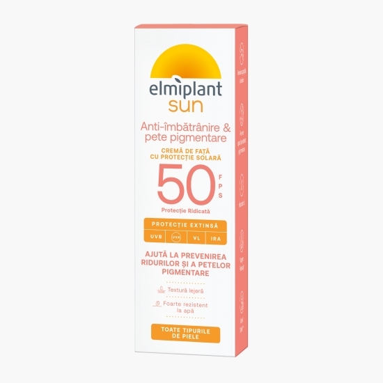 Cremă pentru față cu protecție solară anti-pete pigmentare SPF 50, 50ml