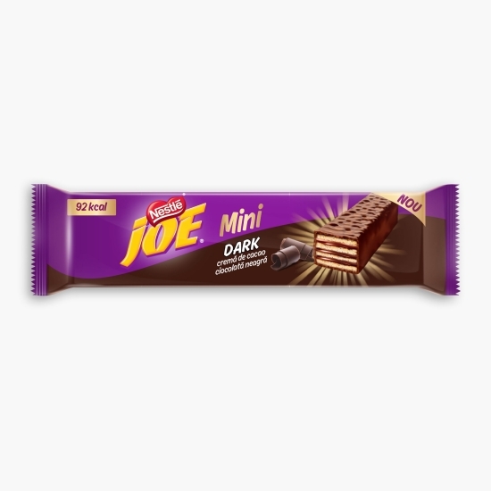 Napolitane cu cremă de cacao acoperite cu ciocolată neagră Mini Dark 6x17.5g