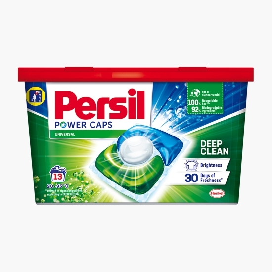 Detergent de rufe capsule, universal, Power Caps, Deep Clean, 13 spălări