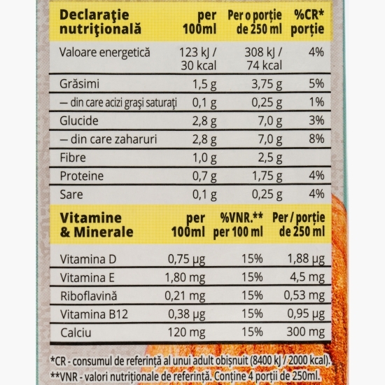 Băutură vegetală din migdale Carpos 1l