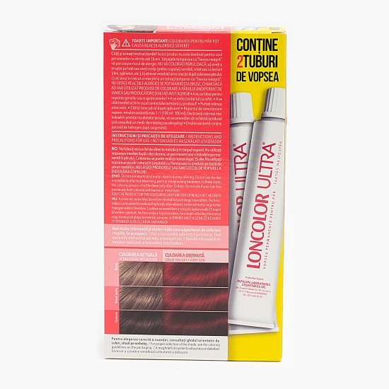 Vopsea permanentă pentru păr Ultra Duo 7.62 Roșu grenadine 200ml