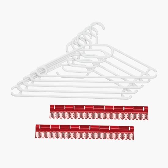 Set 5 umerașe + 2 suporturi rufe mici