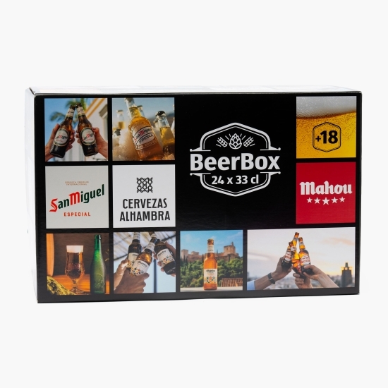 Cutie cadou cu bere spaniolă 24 x 0.33l