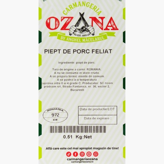 Piept de porc feliat 500g