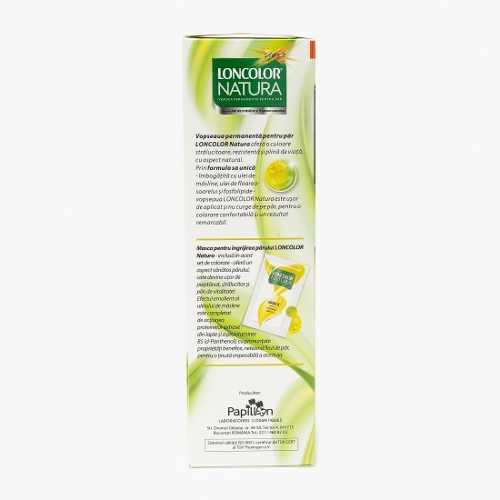 Vopsea permanentă pentru păr Natura 1.0 negru intens 100ml