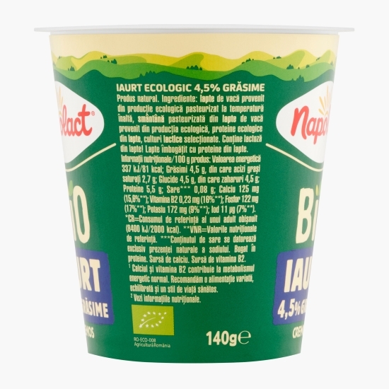 Iaurt cremos eco 4.5% grăsime 140g