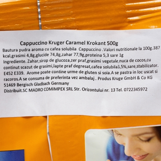 Cafea instant Cappuccino Caramel Krokant 500g