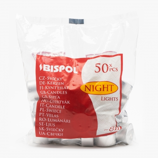 Lumânări pastilă Nightlight 8 ore 50 buc