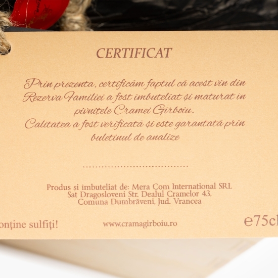 Vin roșu sec Rezerva Familiei Fetească Neagră 2014, 750ml