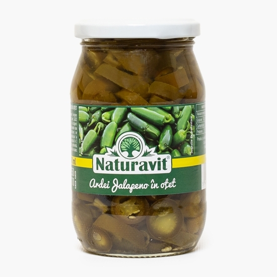 Ardei jalapeno în oțet, felii, 370ml