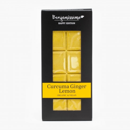 Ciocolată eco vegană cu curcuma și ghimbir 60g