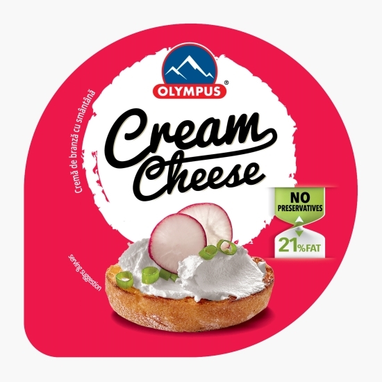 Cremă de brânză cu smântână, 21% grăsime, 200g