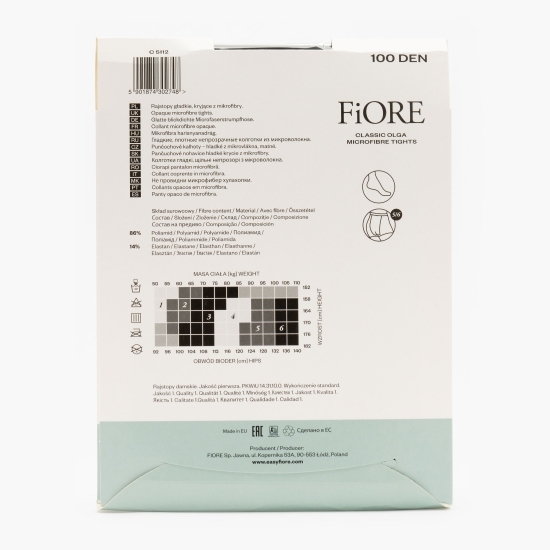 Ciorap microfibră Olga 100 den Black 5
