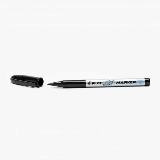 Marker permanent Begreen, 0.6 mm, vârf rotund, pentru CD/DVD, negru