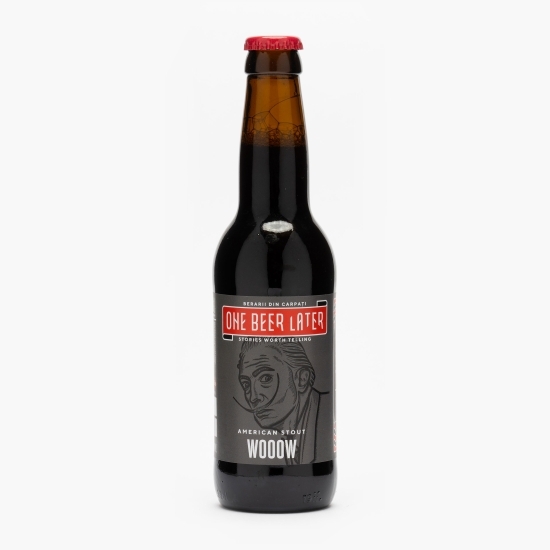 Bere artizanală nepasteurizată brună Wooow 0.33l