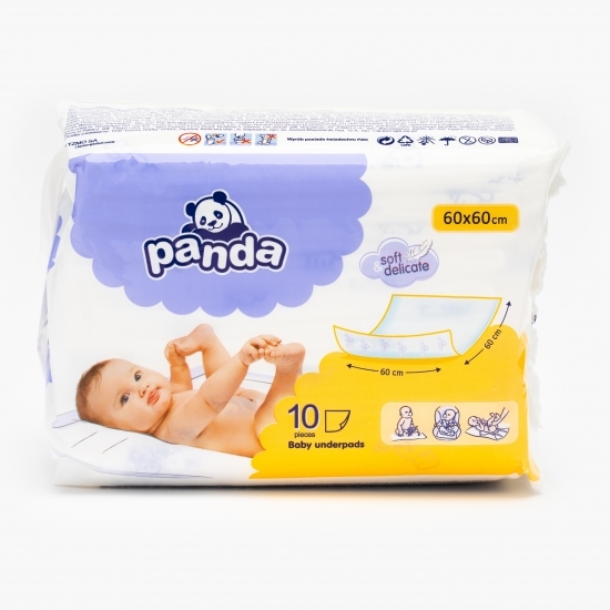 Cearceafuri absorbante copii 60x60cm, 10 buc
