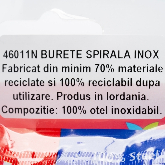 Burete spirală inox 1 buc