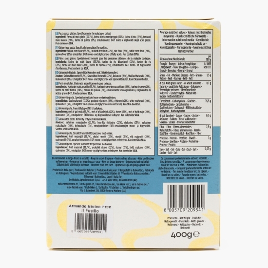 Paste Il fusillo fără gluten 400g