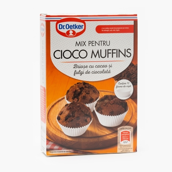 Mix pentru brioșe cu cacao și fulgi de ciocolată 295g