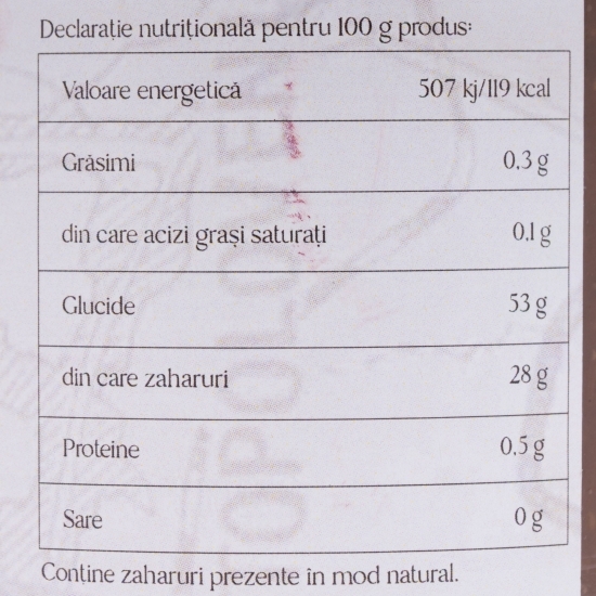 Magiun din măr, fără zahăr 220g