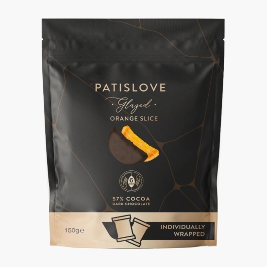 Ciocolată neagră cu felii de portocale 150g