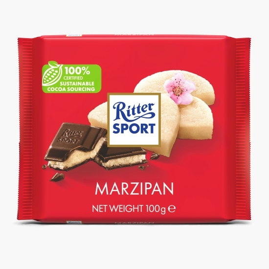 Ciocolată amăruie cu cremă de marțipan 100g