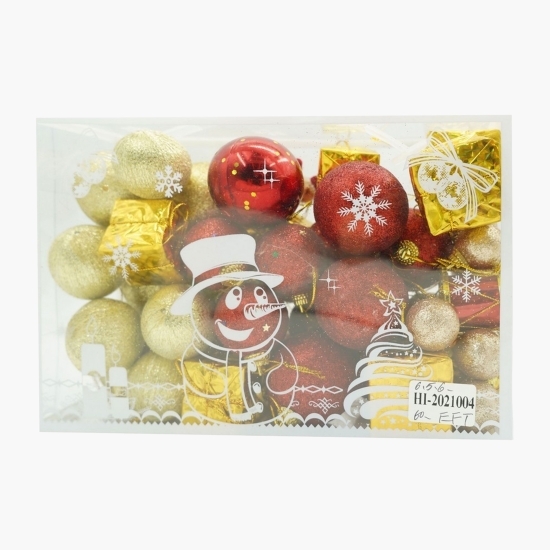 Set 45 ornamente de brad, tip glob